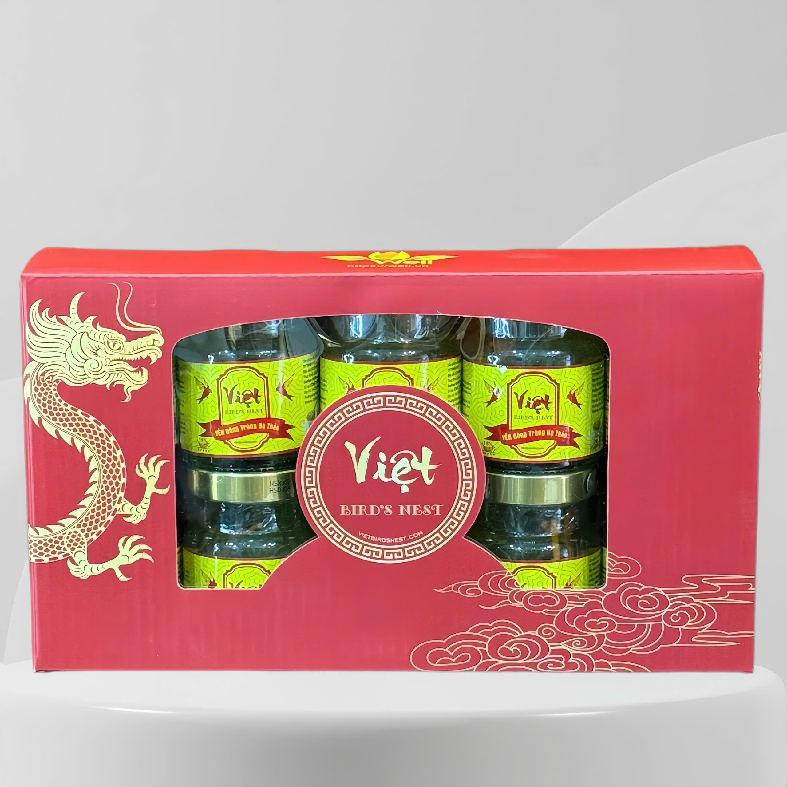 Hộp 10 hũ yến chưng Đông trùng Việt Bird's Nest 