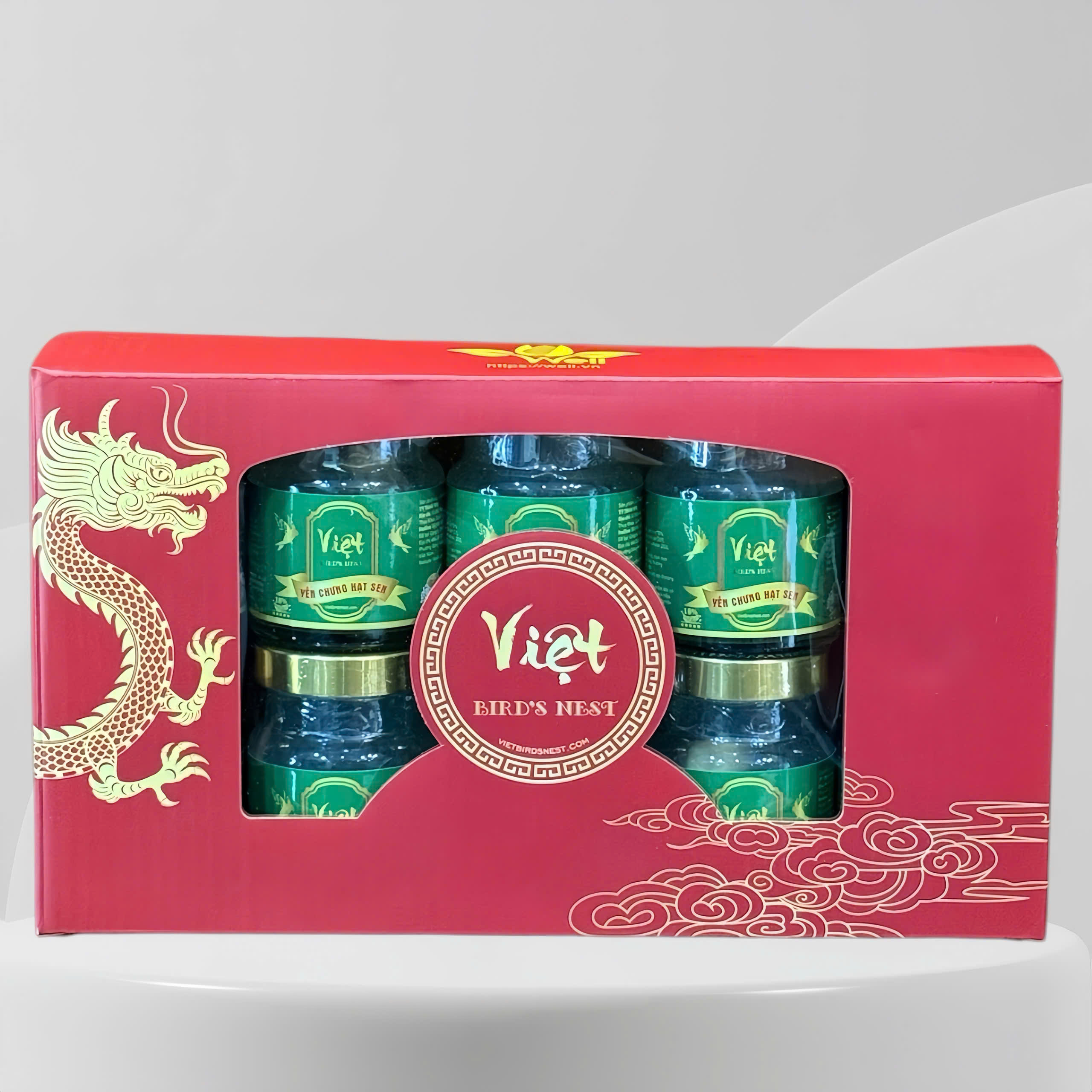 Hộp 10 hũ Yến chưng hạt sen Việt Bird's Nest