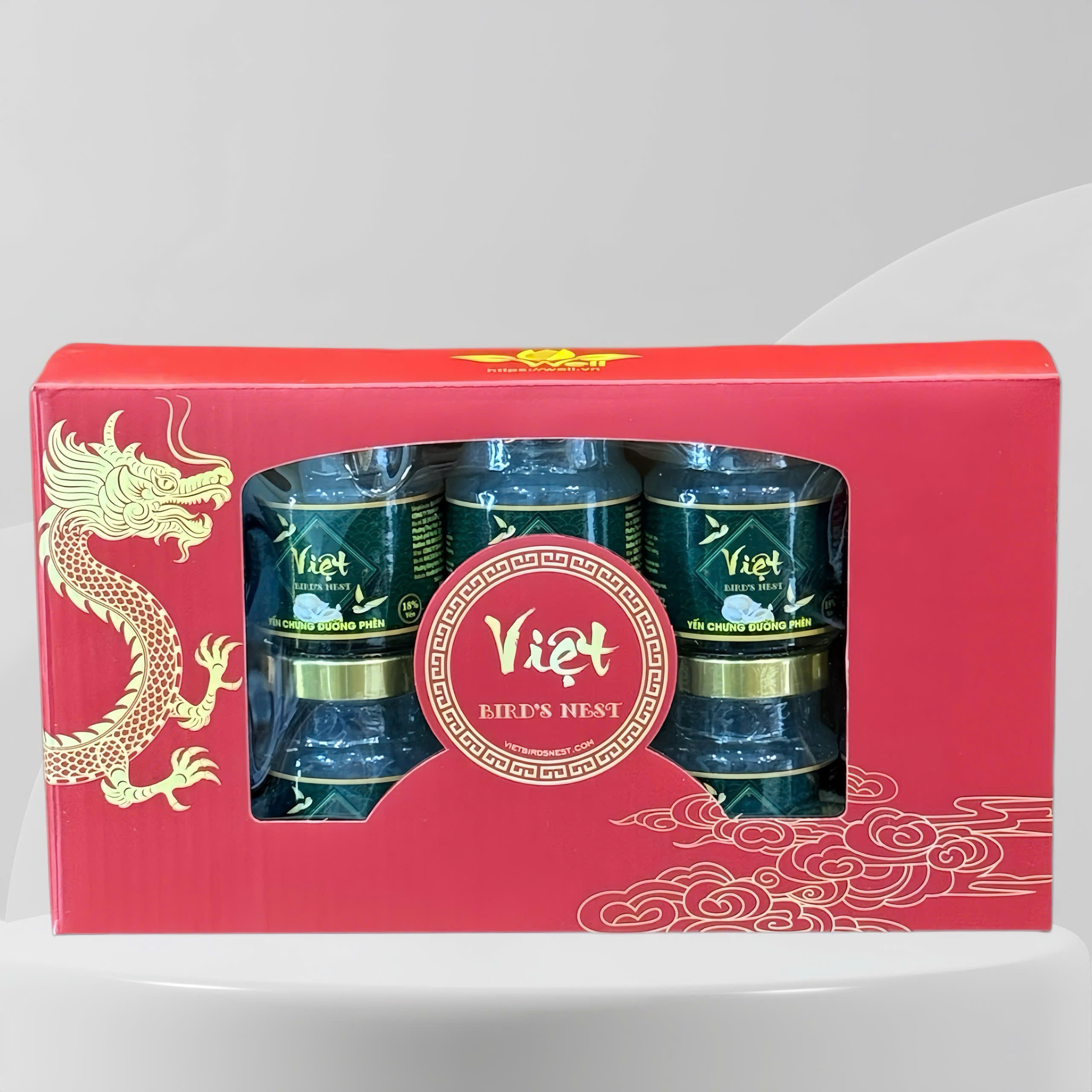 Hộp 10 hũ yến chưng đường phèn Việt Bird's Nest