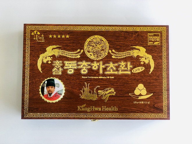 Viên Đông Trùng Hạ Thảo KangHwa hộp gỗ nâu - Nutri